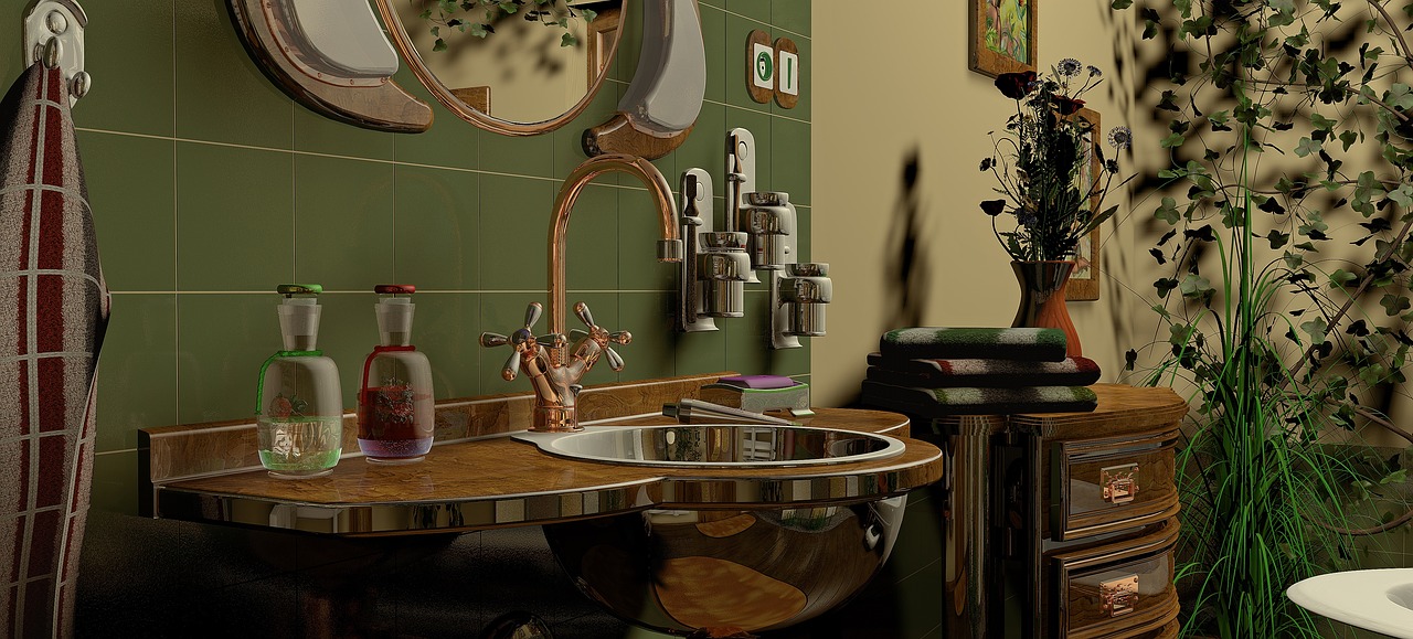 Sifone del bagno in primo piano, evidenziando segni di usura e necessità di sostituzione.