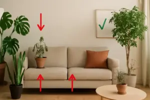 Quali errori evitare nel posizionare le piante in soggiorno? Il segreto dell’armonia visiva secondo gli esperti