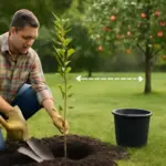 Piantare alberi da frutto in giardino: la profondità e la distanza che assicurano frutti sani