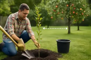 Piantare alberi da frutto in giardino: la profondità e la distanza che assicurano frutti sani
