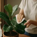 Pulizia delle foglie: la tecnica migliore per favorire la fotosintesi nelle piante di appartamento