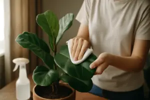 Pulizia delle foglie: la tecnica migliore per favorire la fotosintesi nelle piante di appartamento