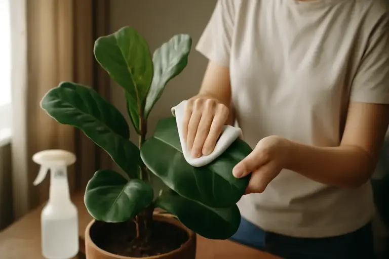 Pulizia delle foglie: la tecnica migliore per favorire la fotosintesi nelle piante di appartamento