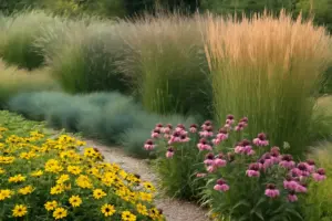 Come abbinare graminacee ornamentali e fioriture? Progetta facilmente zone verdi strutturate e leggere