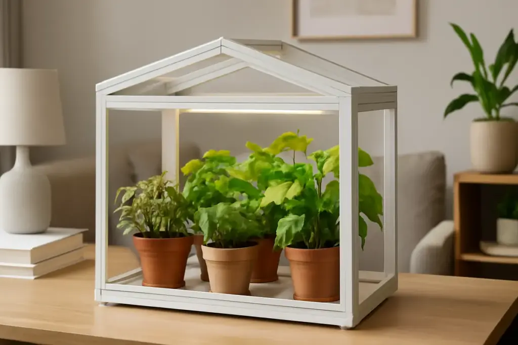 Mini serre per interni: il modo più semplice per avere piante sane senza rinunciare al design